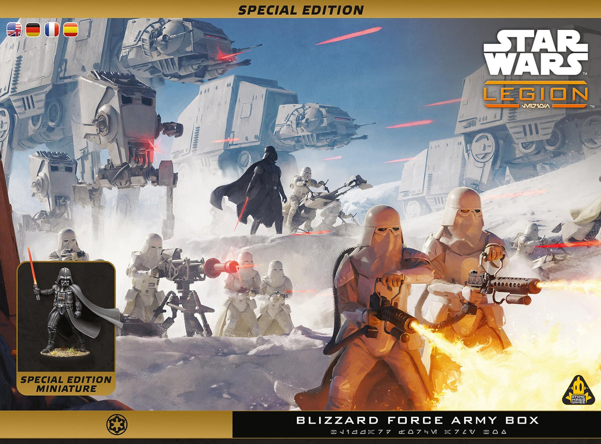 Asmodee Blizzard Force Darth Vader exclusive sculpt, ready for epic battles.