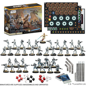Asmodee Star Wars Legion Galactic Republic tank vehicle ready to support heavy assault.