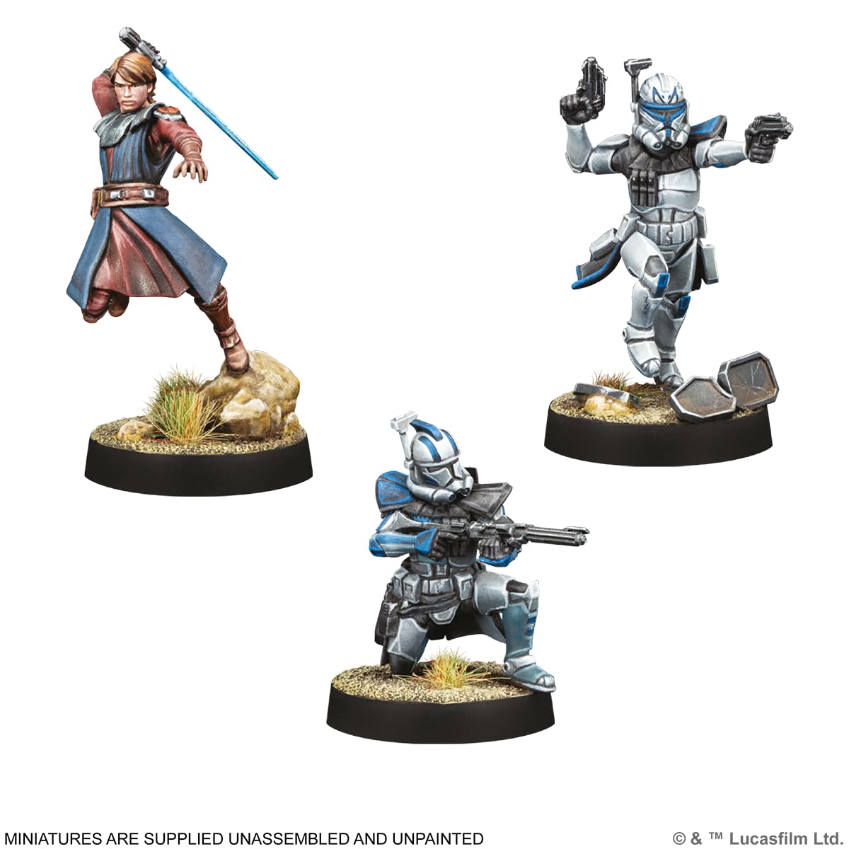 Asmodee Star Wars Legion Captain Rex and ARC Troopers miniature for clone troop coordination