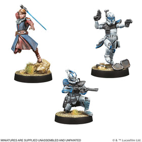 Asmodee Star Wars Legion Captain Rex and ARC Troopers miniature for clone troop coordination
