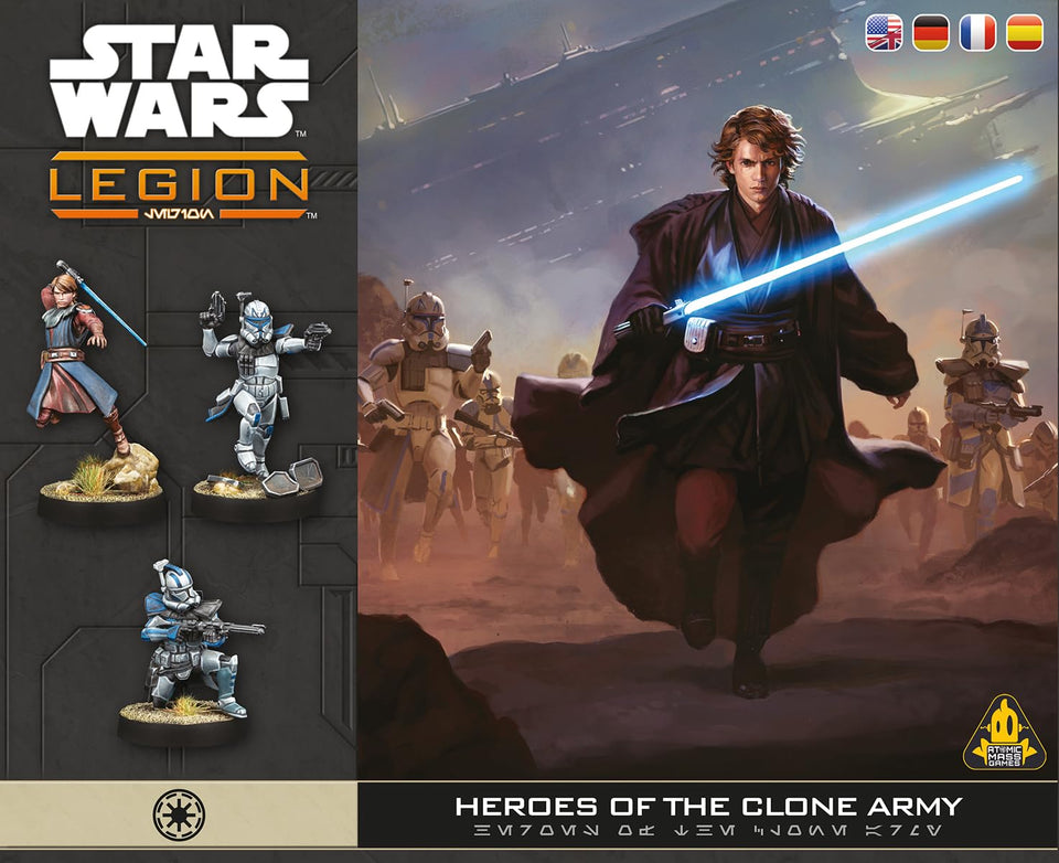 Asmodee Star Wars Legion Obi-Wan Kenobi miniature for strategic Republic battles