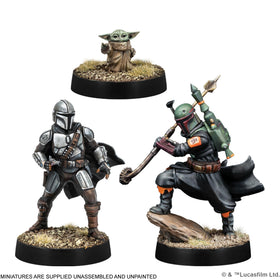 Asmodee Star Wars Legion Outer Rim Outlaws Din Djarin Mandalorian figure for dynamic squad tactics
