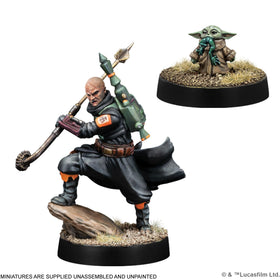 Asmodee Star Wars Legion Outer Rim Outlaws Grogu figure for fan-friendly display and play