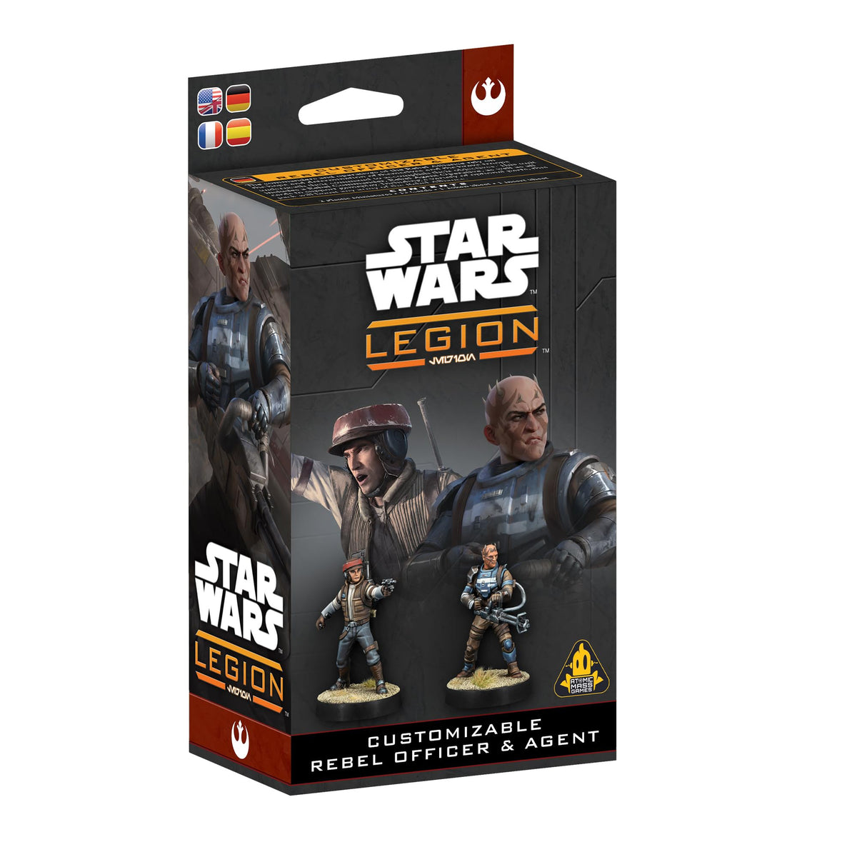 Asmodee Star Wars: Legion Rebel Officer with customizable parts for a unique battlefield presence