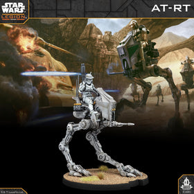 Asmodee AT-RT with cards highlights updated rules support for gameplay.