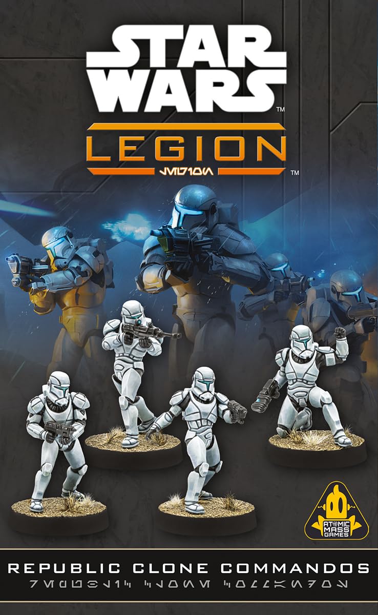 Asmodee Star Wars Legion Republic Clone Commandos miniatures showcase elite operatives for tactical battles