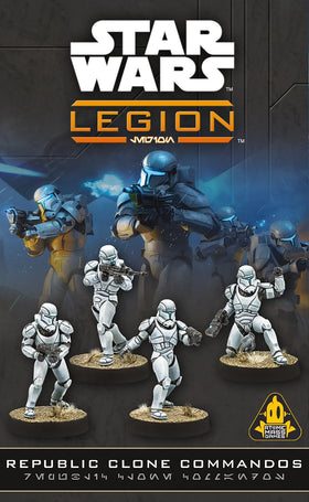 Asmodee Star Wars Legion Republic Clone Commandos miniatures showcase elite operatives for tactical battles