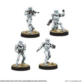 Asmodee Star Wars Legion Republic Clone Commandos punch sheet and bases allow quick deployment