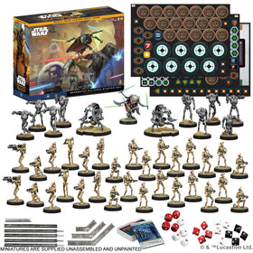 Asmodee Star Wars Legion Separatist General Grievous model for decisive maneuvers.