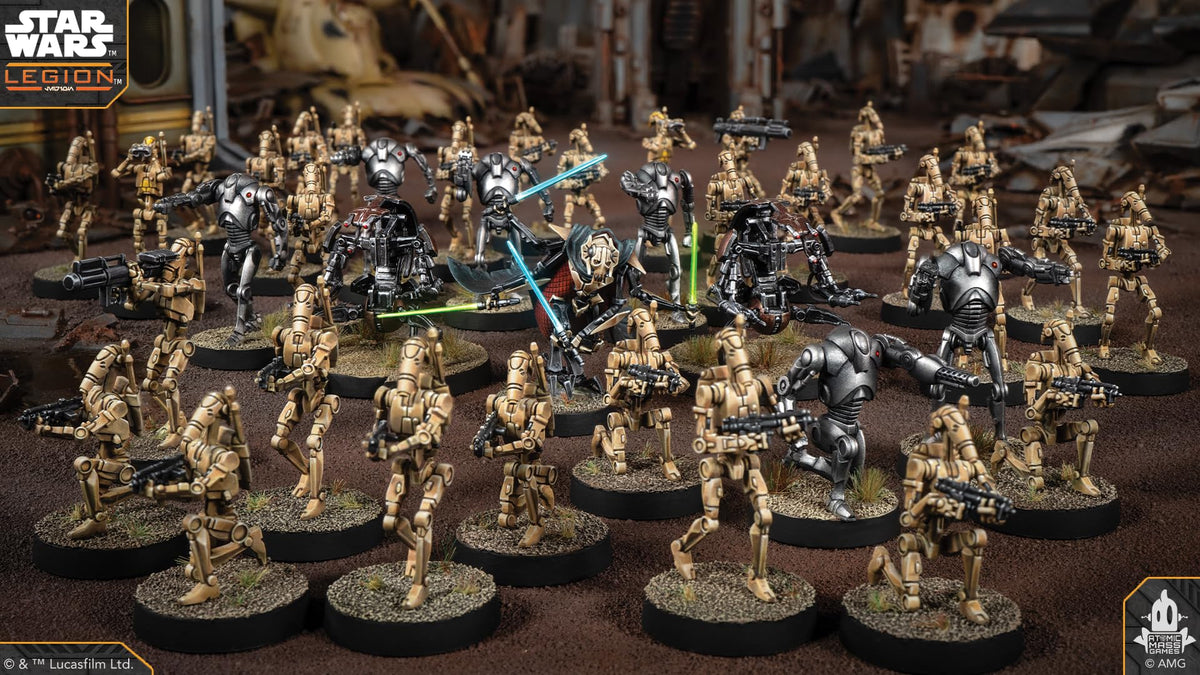 Asmodee Star Wars Legion Separatist support vehicles for frontline firepower.