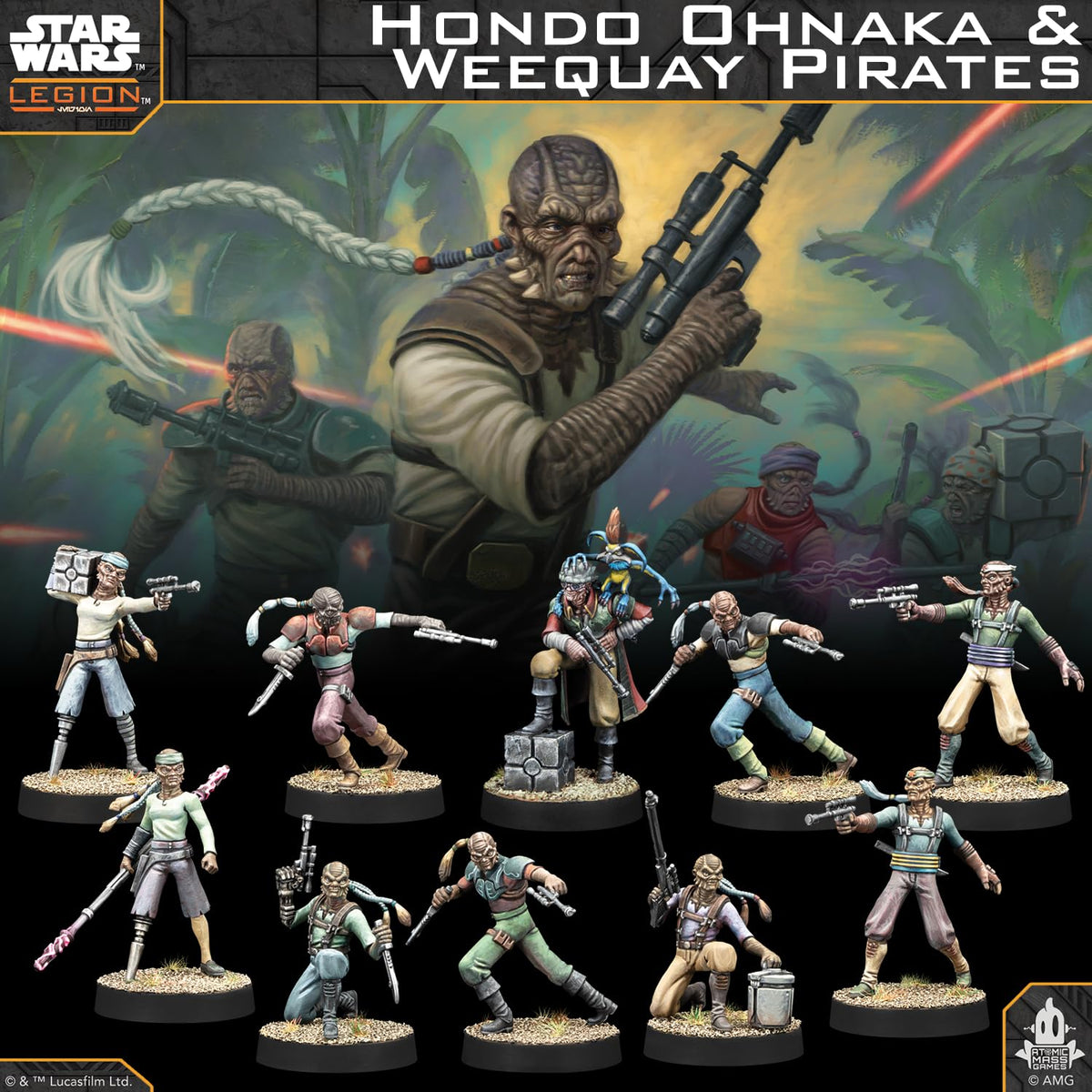 Weequay mercenaries equipped with Long Gun for ranged support.
