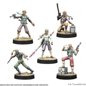 Weequay Pirates troopers miniature set for varied battlefield roles.