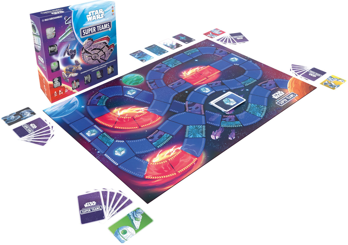 Asmodee Star Wars Super Teams trap obstacle on the board adds excitement and planning