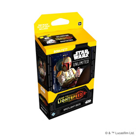 Asmodee Star Wars Unlimited Boba Fett Spotlight Deck quick-start battles for new players