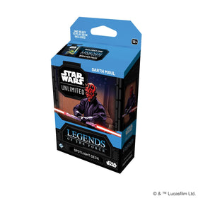 Asmodee Star Wars Unlimited Darth Maul Spotlight Deck for quick, action-packed duels.