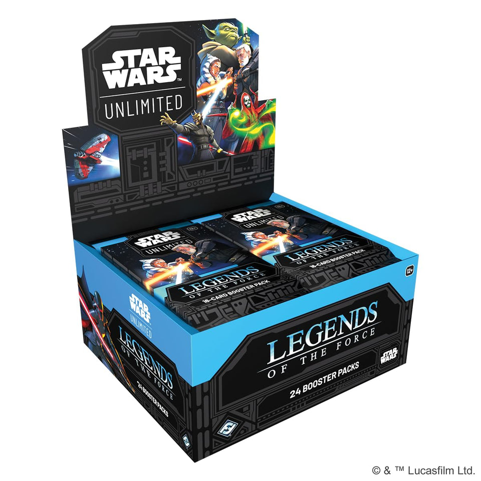 Asmodee Star Wars: Unlimited Legends of the Force booster display—expand your collection with 24 packs