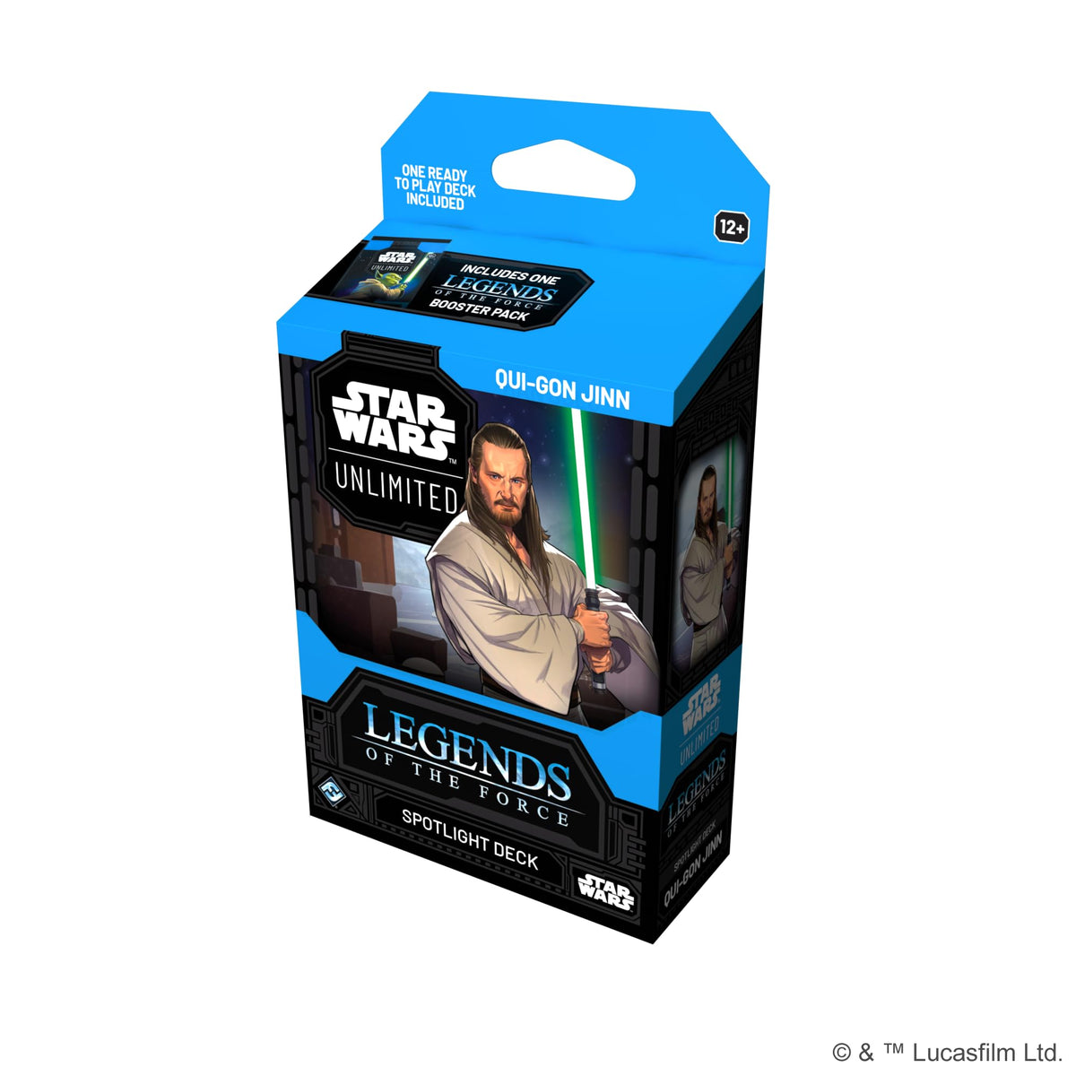 Asmodee Star Wars Unlimited Legends of the Force booster pack expands your collection.