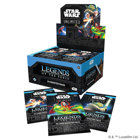 Asmodee Star Wars: Unlimited Legends of the Force booster packs—unbox chances for rare cards and foil pulls