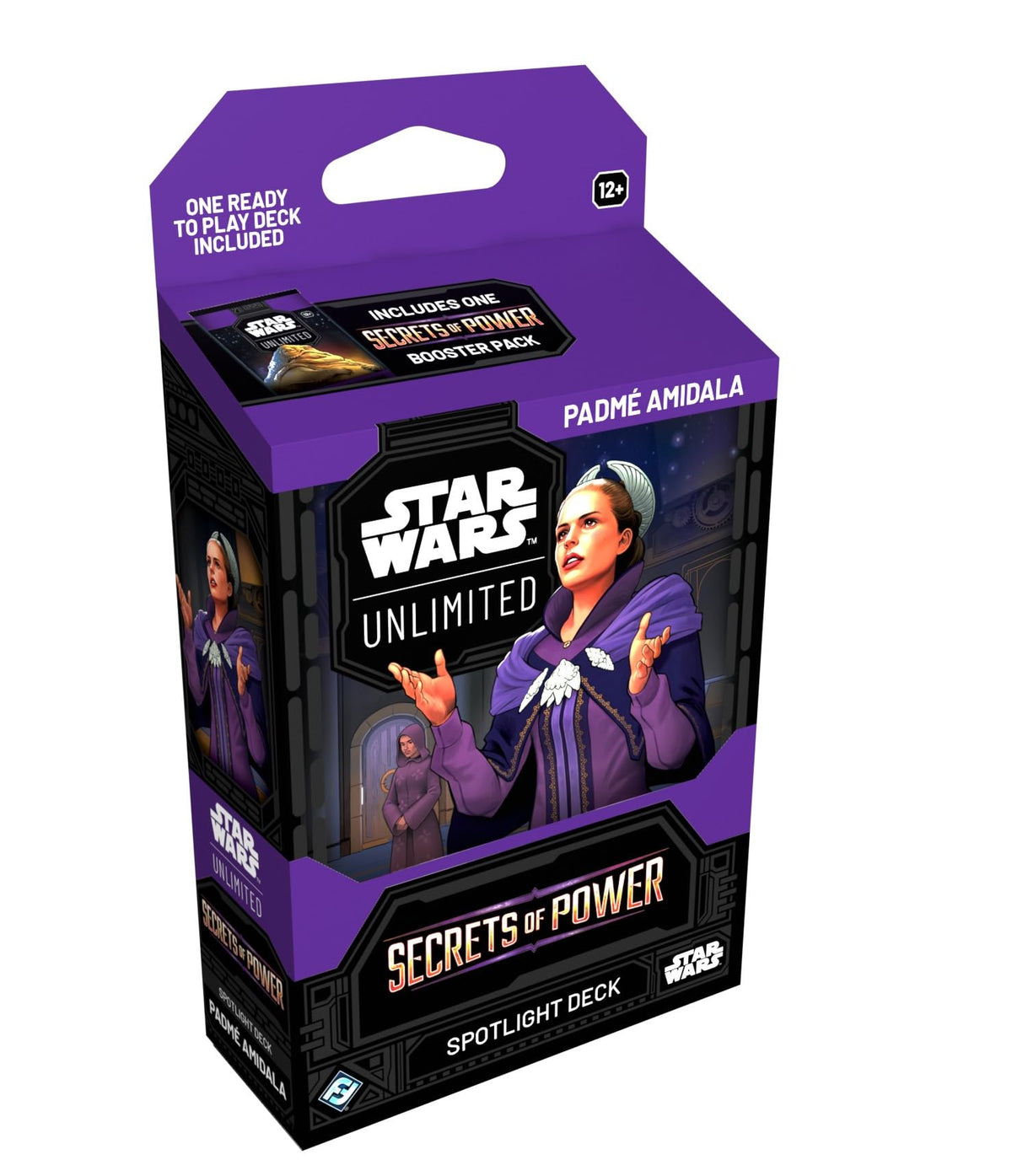 Asmodee Star Wars Unlimited Padmé Amidala deck front view for quick play