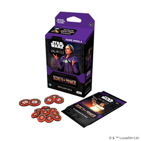 Asmodee Star Wars Unlimited Secrets of Power deck spread showcases versatile cards for strategy
