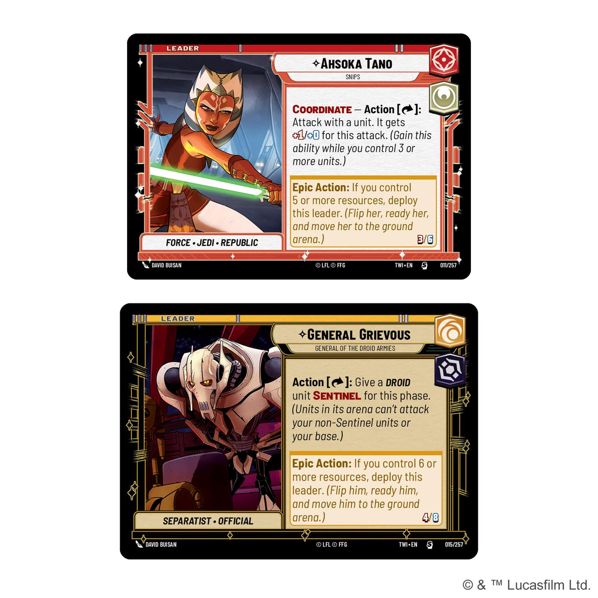 Asmodee Star Wars Unlimited Twilight deckboxes help keep cards organized during matches