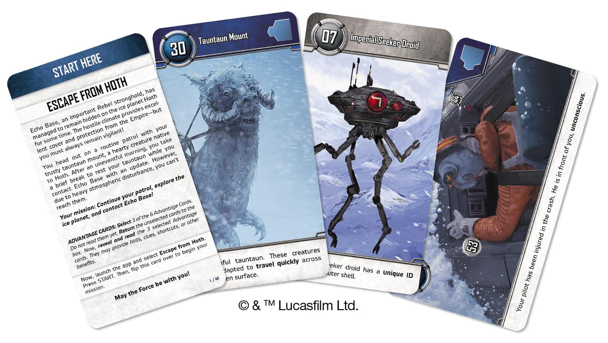 Asmodee Star Wars UNLOCK! Ice Planet Patrol image – cooperative play keeps everyone engaged on Hoth