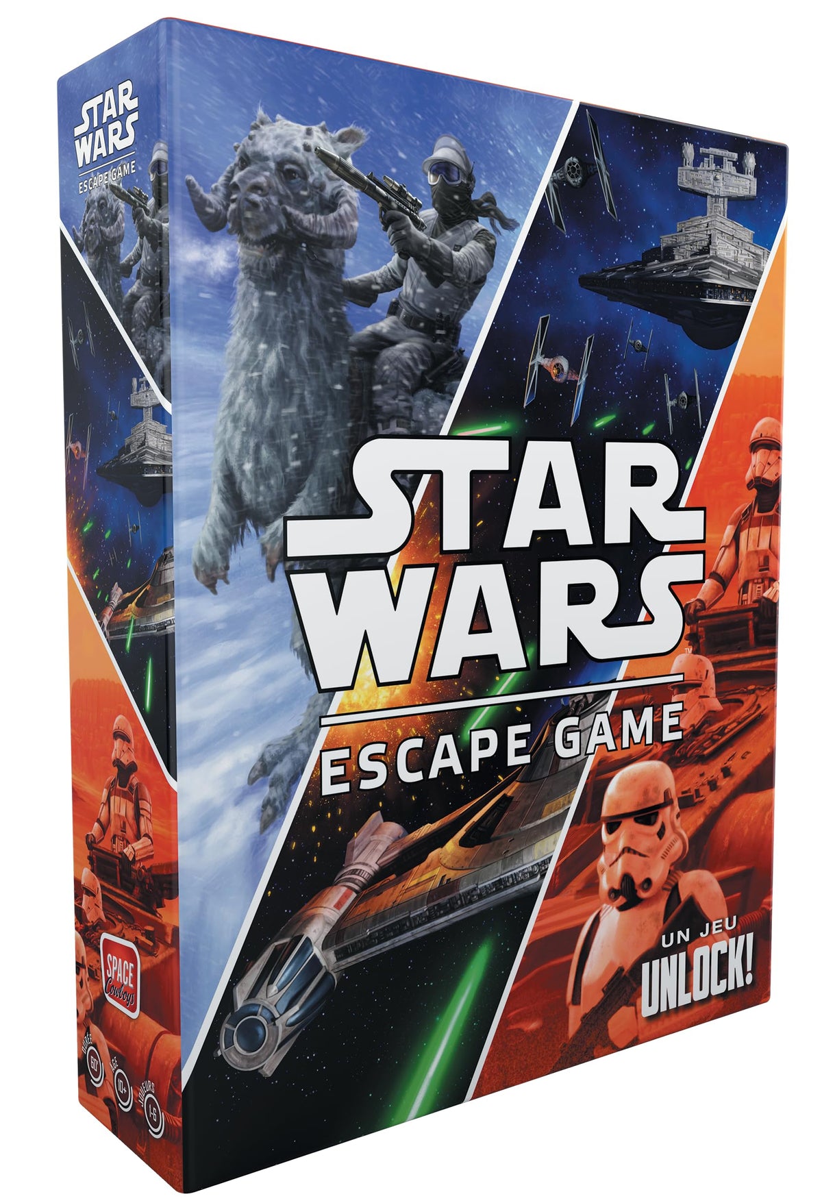 Asmodee Star Wars UNLOCK! Smugglers Rescue scene – teamwork motivates quick problem-solving in space