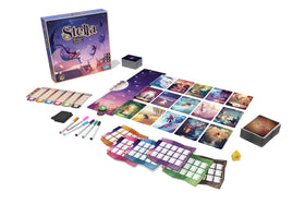 Asmodee Stella sky exploration board highlights the theme and guessing moments