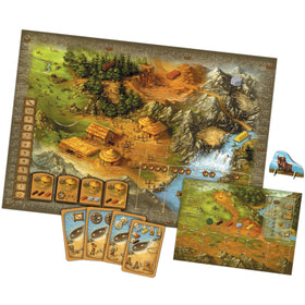 Asmodee Stone Age board game players in action, coordinating strategies.