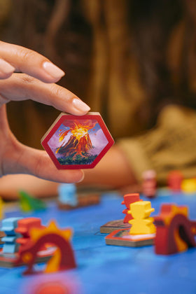 Asmodee Survive The Island components laid out for quick setup and play
