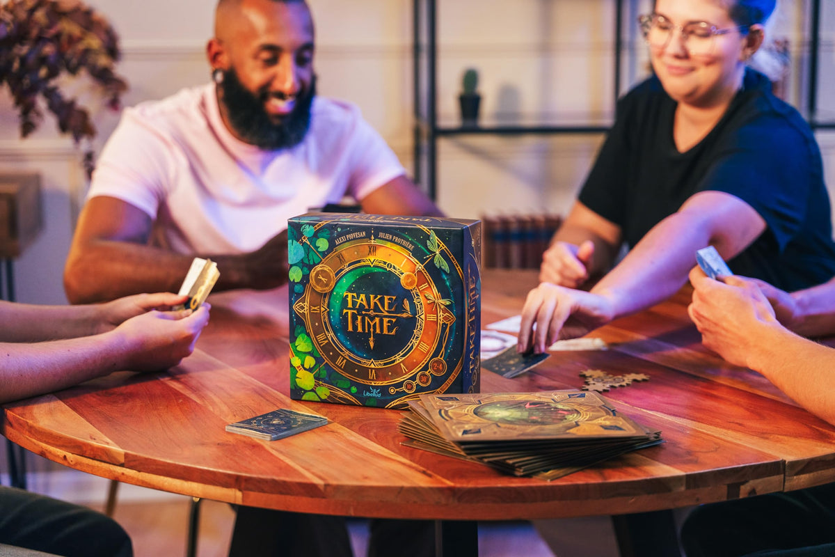 Asmodee Take Time: face-down cards around the clock invite careful planning.