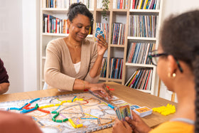 Asmodee Ticket to Ride Europe game box invites families to start play