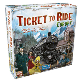 Asmodee Ticket to Ride Europe map board highlights historic cities for family strategy nights