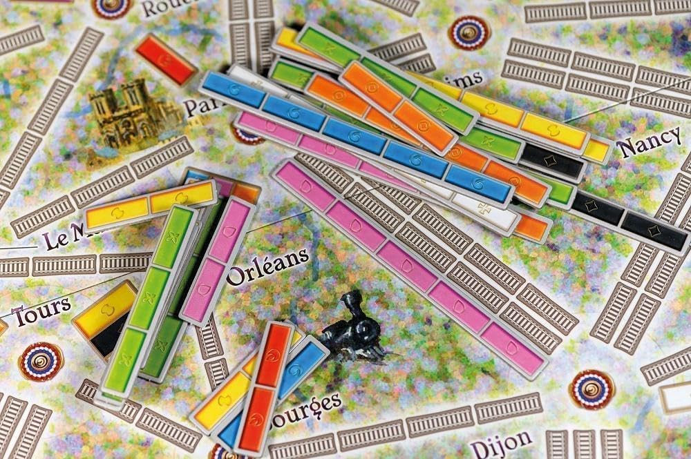 Asmodee Ticket to Ride France expansion highlights cafes and Paris landmarks for immersive play