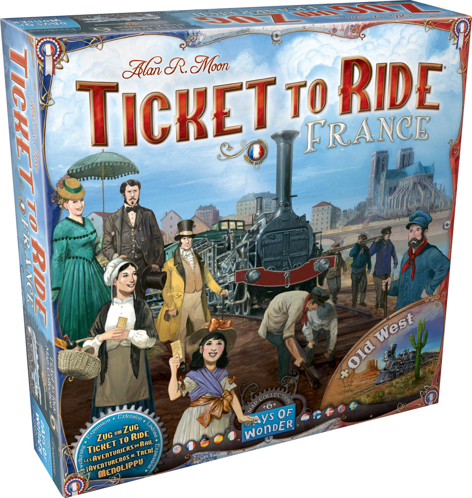 Asmodee Ticket to Ride France map focusing on Paris streets for strategic routing