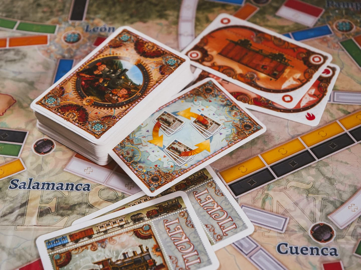 Asmodee Ticket to Ride Iberia + South Korea expansion high-speed train boosts fast route claiming
