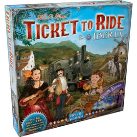 Asmodee Ticket to Ride Iberia + South Korea expansion map shows vibrant landscapes for family play