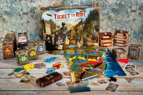 Asmodee Ticket to Ride Legacy map and tickets image inviting strategic planning nights