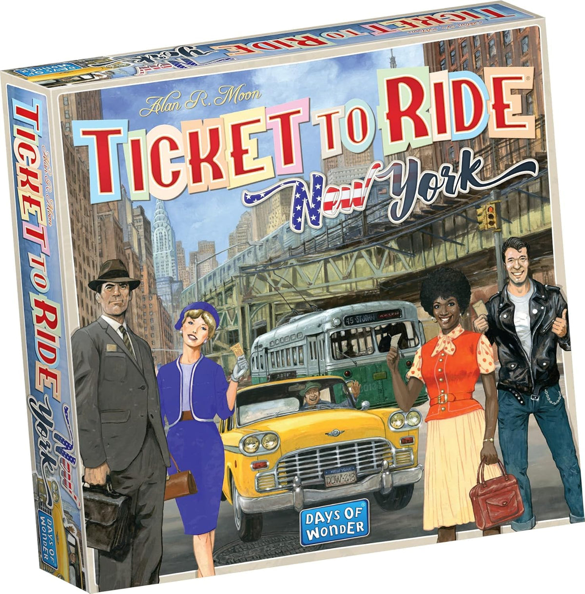 Asmodee Ticket to Ride New York board map showing NYC transit network for quick play setup