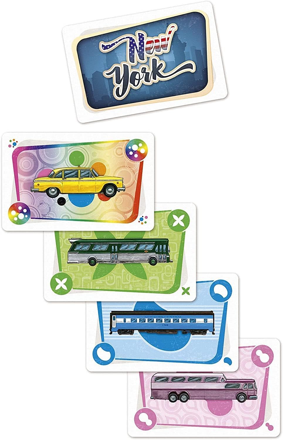Asmodee Ticket to Ride New York city map detail with vintage vibe