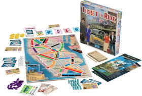 Asmodee Ticket to Ride New York plastic taxis for tactile gameplay