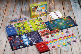 Asmodee Toy Battle terrain map showing eight diverse battlegrounds