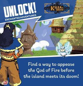Asmodee Unlock! Enchanted Adventures play area ready for cozy game night.