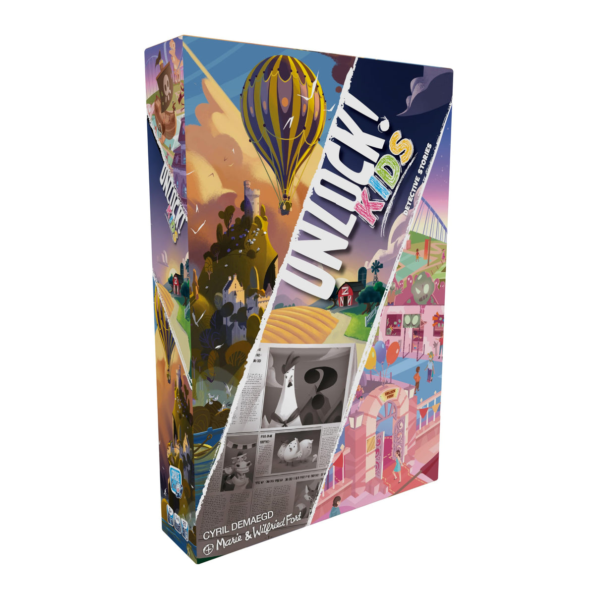 Asmodee Unlock Kids castle puzzle promotes family teamwork during play