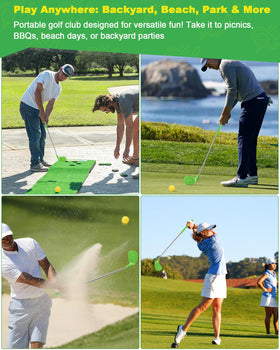 ASONA 36-inch adult golf clubs offer comfortable grips for precise yard play.