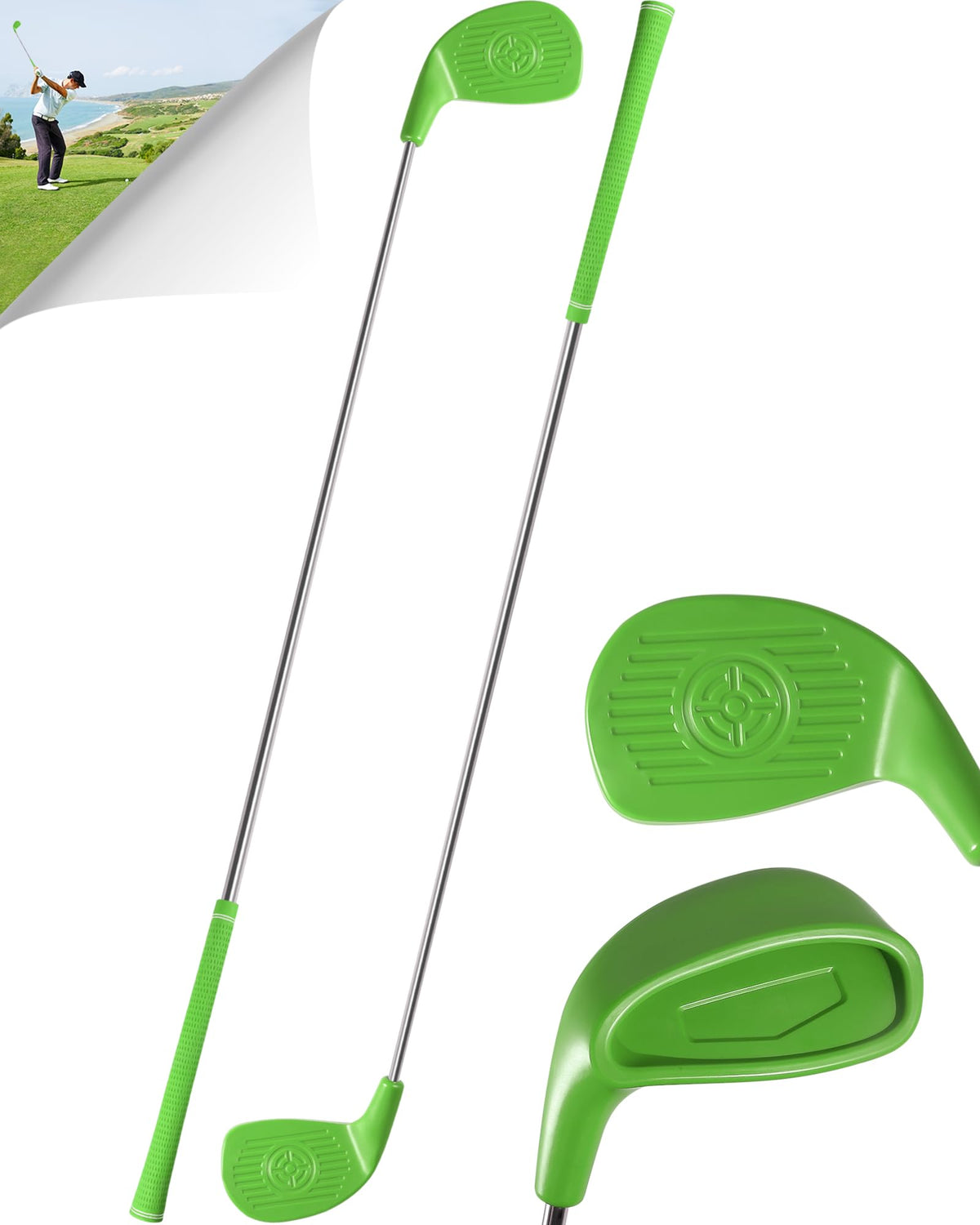 ASONA backyard golf clubs with oversized heads for easier outdoor swings.