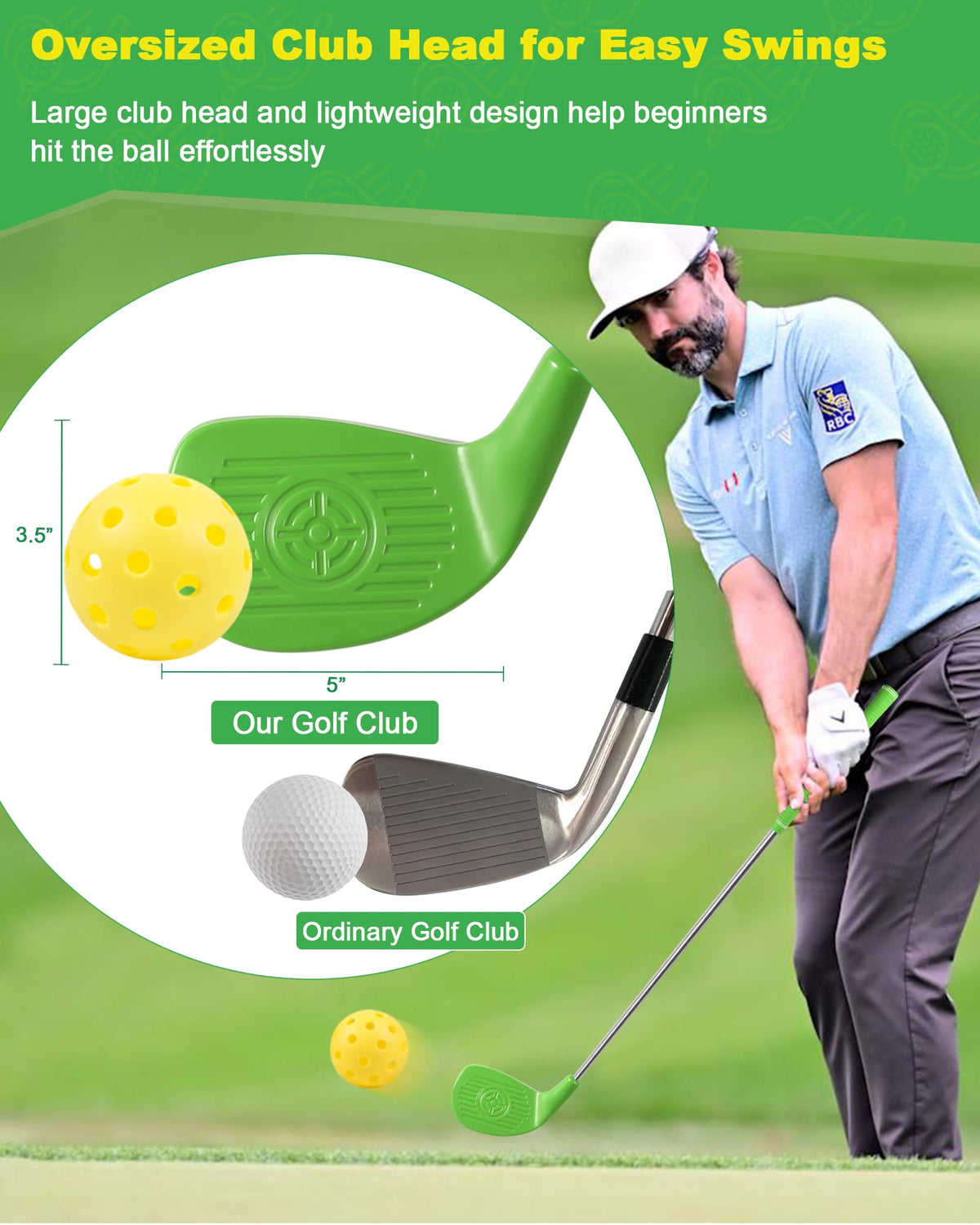 ASONA stainless steel shafts provide stable, precise swing feedback.