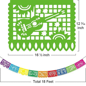 Asoulin banner skull design enhances Dia de los Muertos decor with bold color