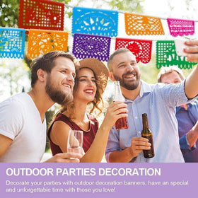 Asoulin Cinco de Mayo banner rainbow provides versatile color accents