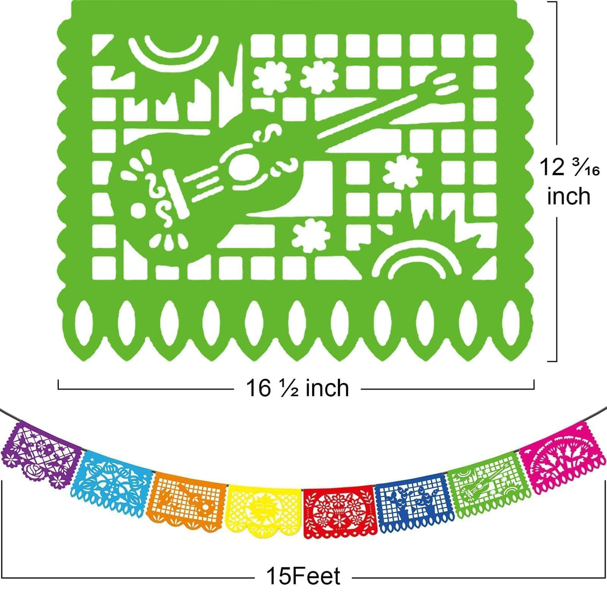Asoulin Cinco de Mayo banner skull elevates festive mood for gatherings